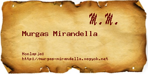 Murgas Mirandella névjegykártya